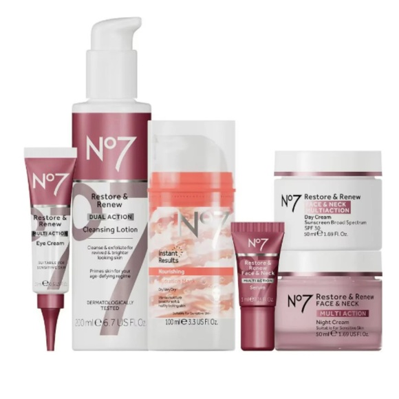 No7 The Ultimate Skincare Collection, Restore and Renew Gift Set - Picture 3 of 6